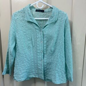 cut loose cotton blouse
